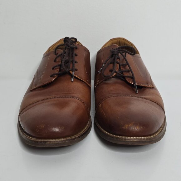 Florsheim Rucci Cap Toe Oxford Dress Shoes Mens Sz 10 M Brown Leather 13384 main image 7